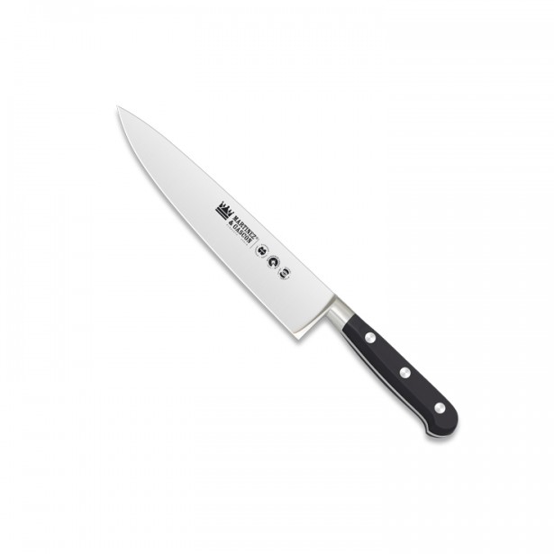 Cuchillo cocinero forjado 20cm mango pom negro - Serie Versalles