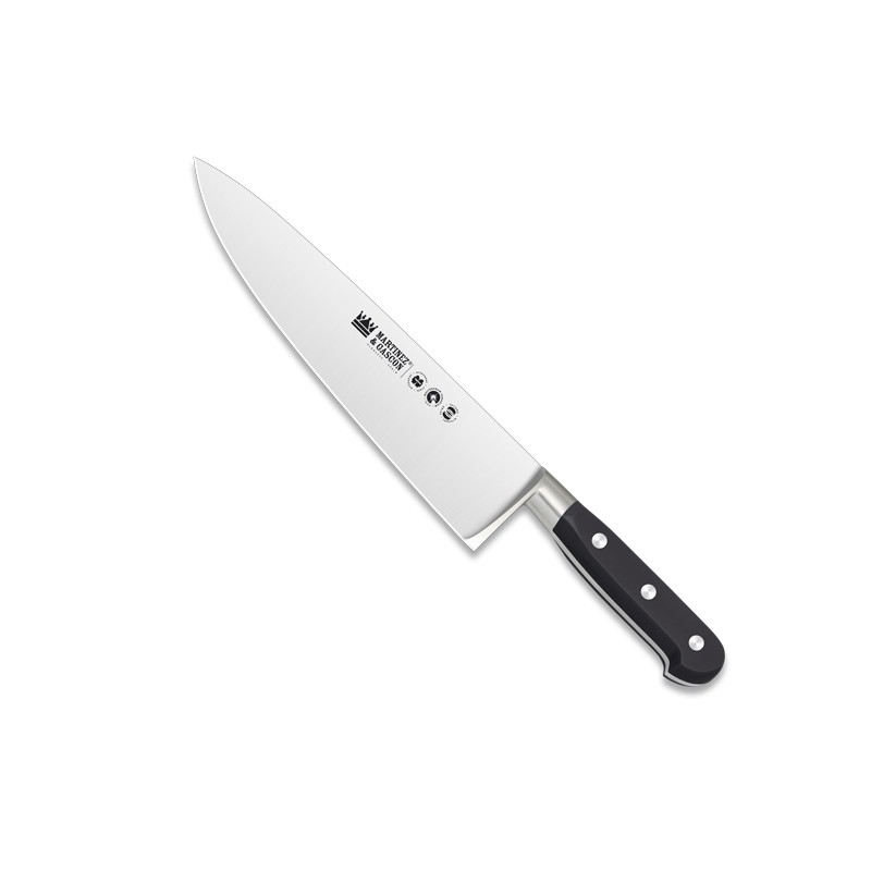 Cuchillo cocinero forjado 22,5cm mango pom negro - Serie Versalles