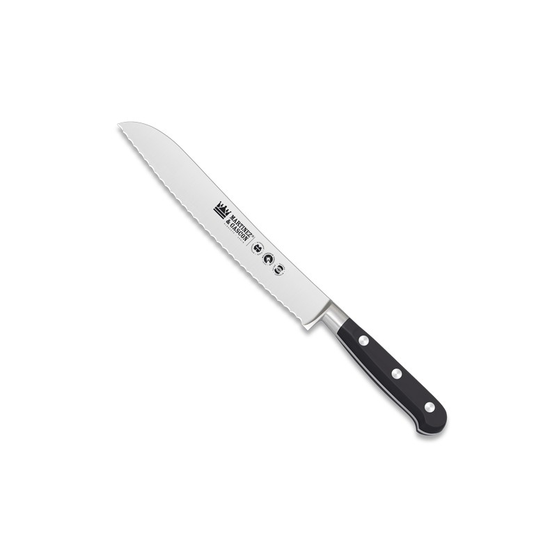 Cuchillo panero forjado 20cm mango pom negro - Serie Versalles