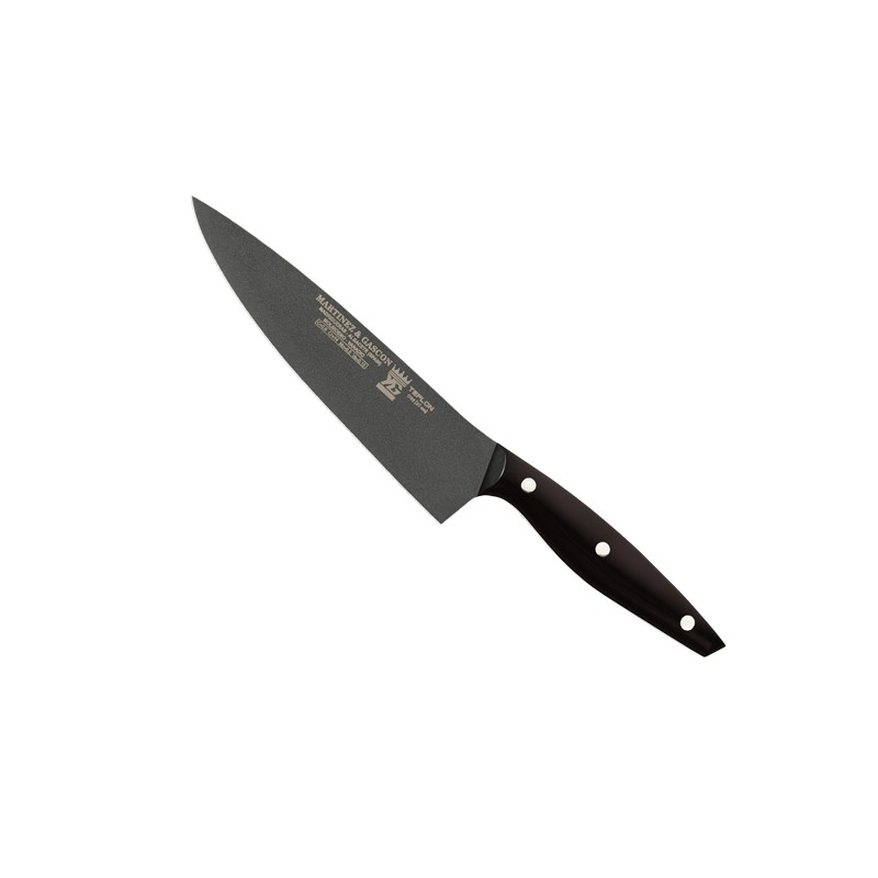 Cuchillo cocinero 20cm mango pom negro - Serie Monaco Teflon