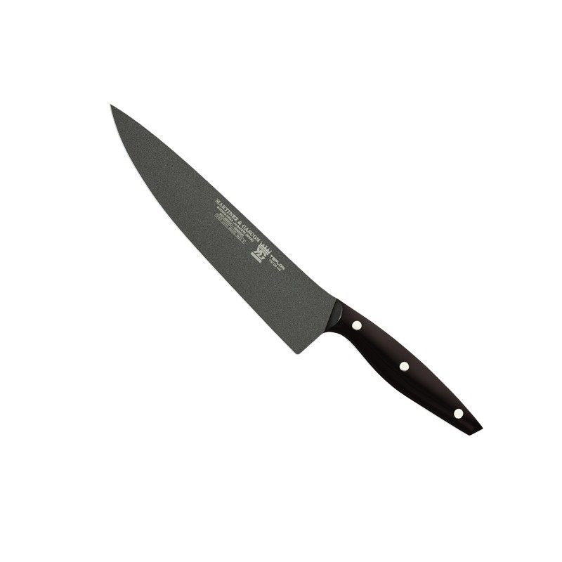 Cuchillo cocinero 25cm mango pom negro - Serie Monaco Teflon