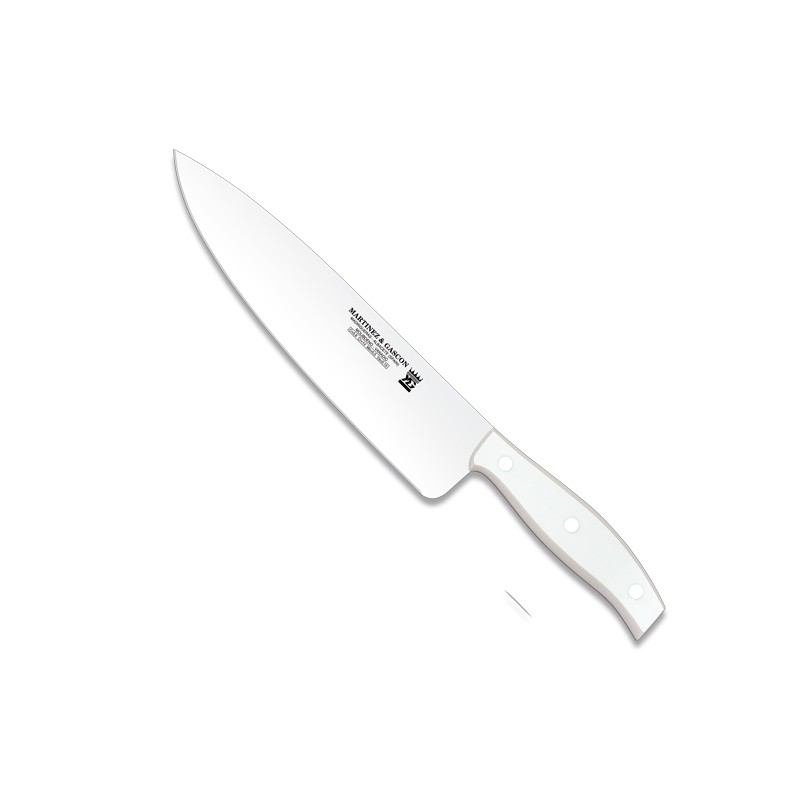 Cuchillo cocinero 23cm mango pom blanco - Serie Escorial
