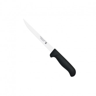 Cuchillo filetear flexible 18cm mango pp fibra negro - Serie Atenas