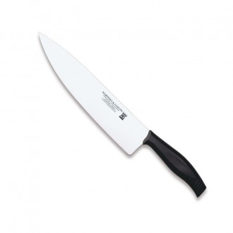 Cuchillo cocinero 22,5cm mango pp negro - Serie Alhambra