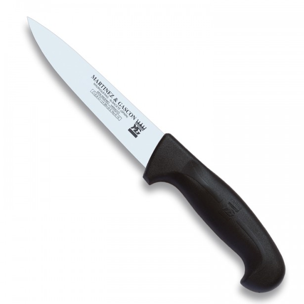 Cuchillo cocinero 15cm mango pp fibra negro - Serie Atenas