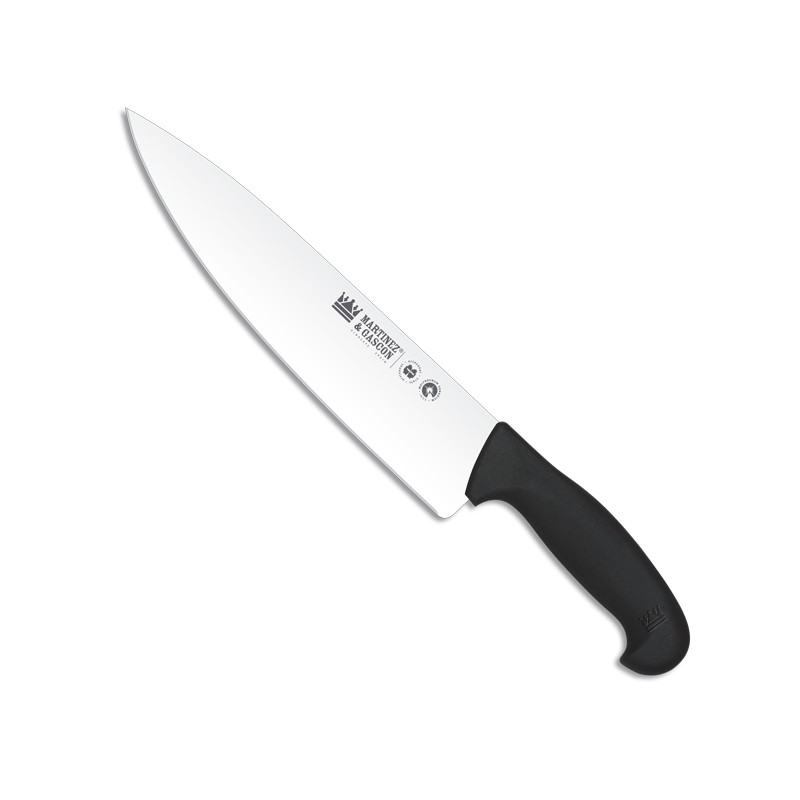 Cuchillo cocinero 25,5cm mango pp fibra negro - Serie Atenas