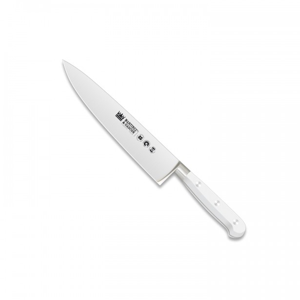 Cuchillo cocinero forjado 20cm mango pom blanco - Serie Versalles