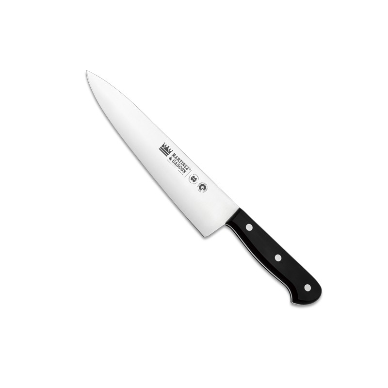 Cuchillo cocinero 20,5cm mango pom negro - Serie Roma