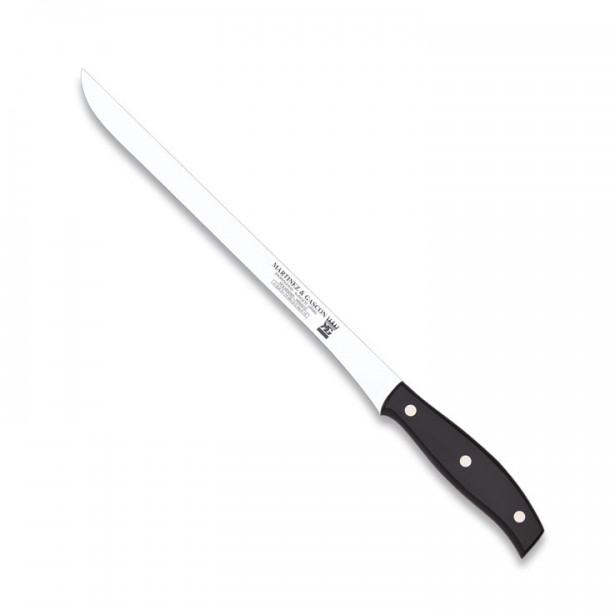 Cuchillo jamonero 28,5cm mango pom negro - Serie Escorial