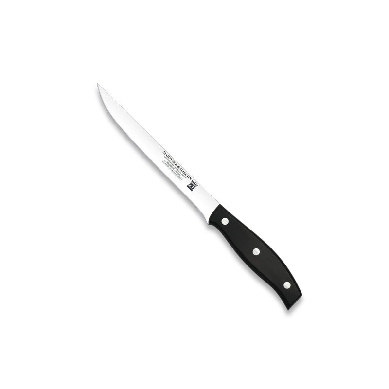 Cuchillo filetear extraflexible 18cm mango pom negro - Serie Escorial