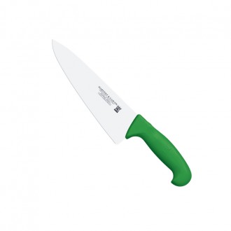 Cuchillo cocinero ancho 20cm mango pp fibra verde - Serie Atenas