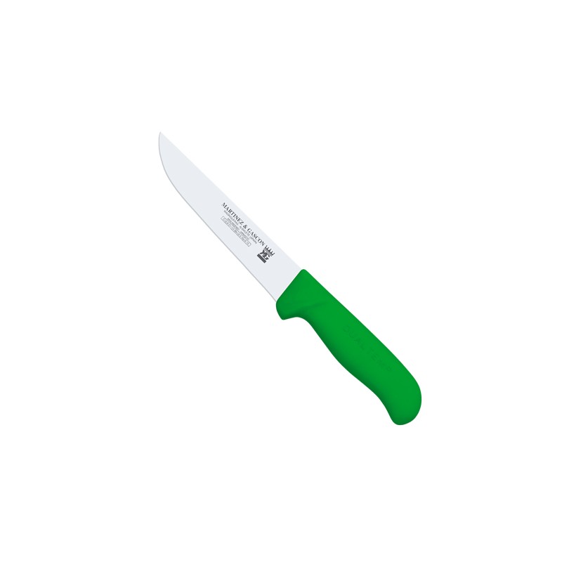 Cuchillo carnicero 15,5cm mango pp fibra verde - Serie Atenas