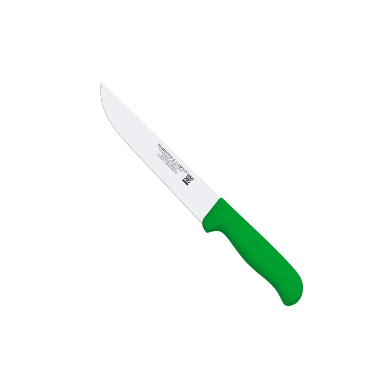 Cuchillo carnicero 25,5cm mango pp fibra verde - Serie Atenas