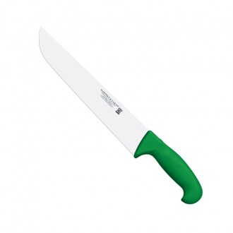 Cuchillo carnicero 36cm mango pp fibra verde - Serie Atenas