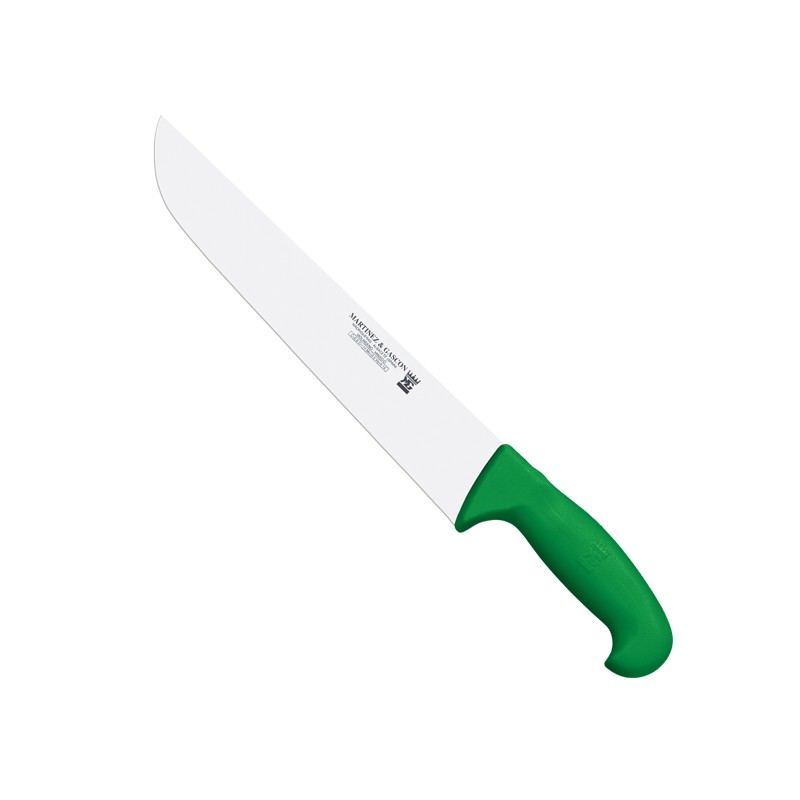 Cuchillo carnicero 36cm mango pp fibra verde - Serie Atenas