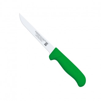 Cuchillo deshuesar recto 13cm mango pp fibra verde - Serie Atenas