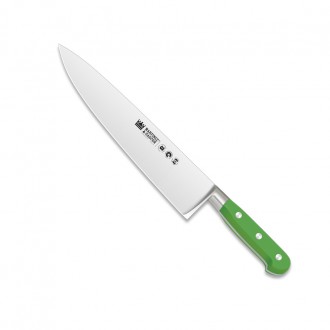 Cuchillo cocinero forjado 25cm mango pom verde - Serie Versalles