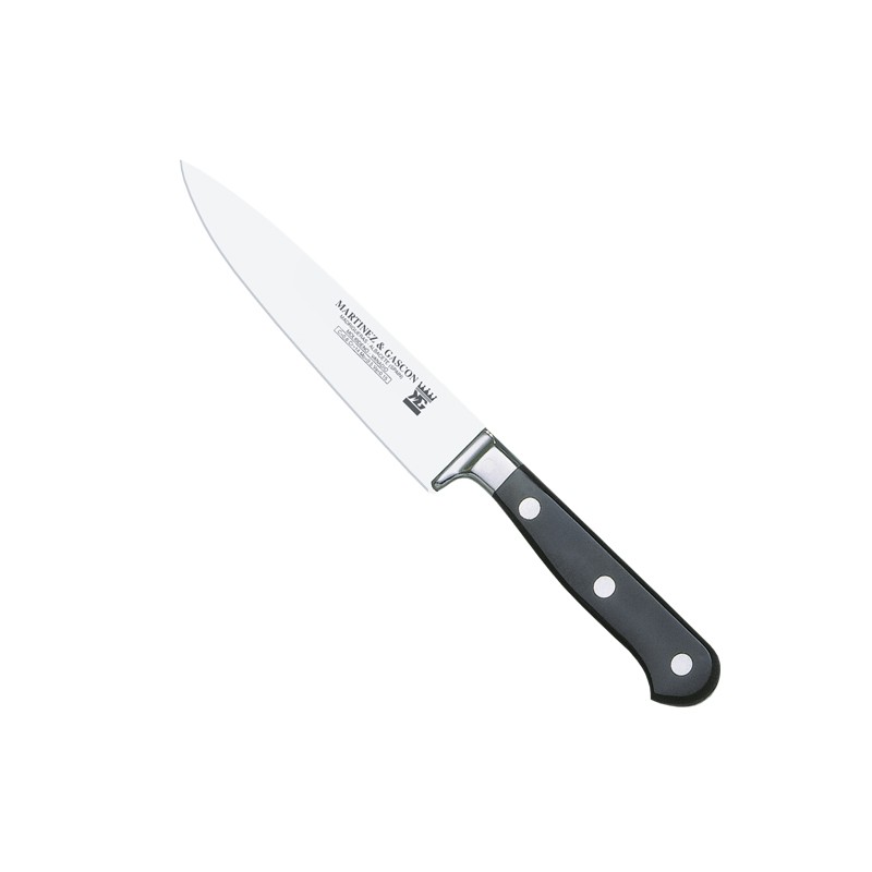 Cuchillo cocinero 15cm mango pom negro - Serie Roma Deluxe