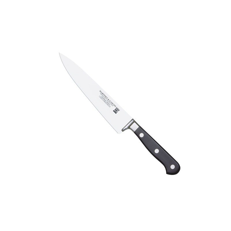 Cuchillo cocinero 18cm mango pom negro - Serie Roma Deluxe