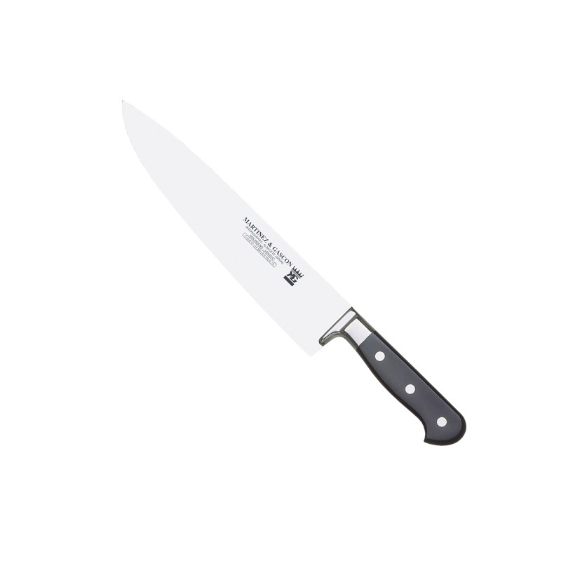 Cuchillo cocinero 25,5cm mango pom negro - Serie Roma Deluxe
