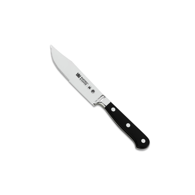 Cuchillo churrasco 13cm mango pom negro - Serie Menaje