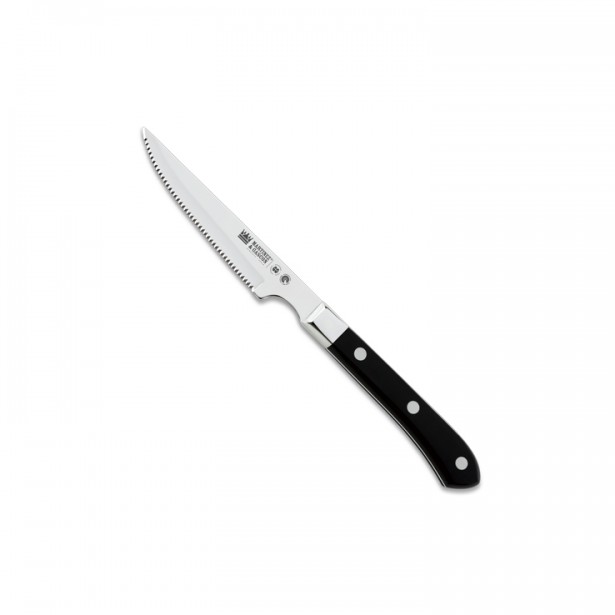 Cuchillo chuletero 11,5cm mango pom negro - Serie Menaje