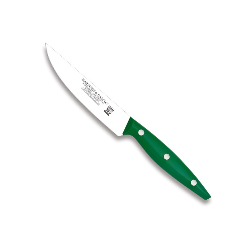 Cuchillo chuletero 12cm mango pom verde - Serie Monaco
