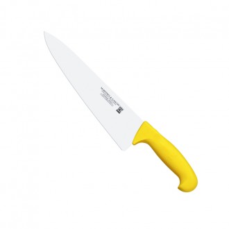 Cuchillo cocinero ancho 26,5cm mango pp fibra amarillo - Serie Atenas