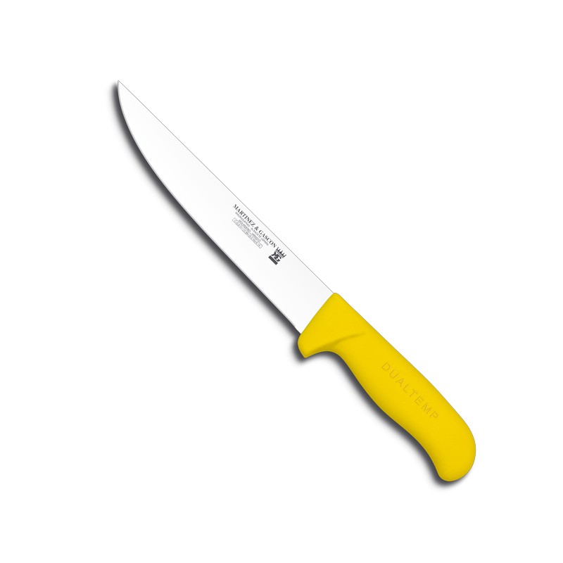 Cuchillo carnicero 19cm mango pp amarillo - Serie Atenas