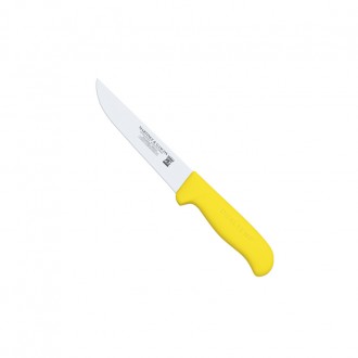 Cuchillo carnicero 18cm mango pp fibra amarillo - Serie Atenas