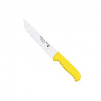 Cuchillo carnicero 22,5cm mango pp fibra amarillo - Serie Atenas