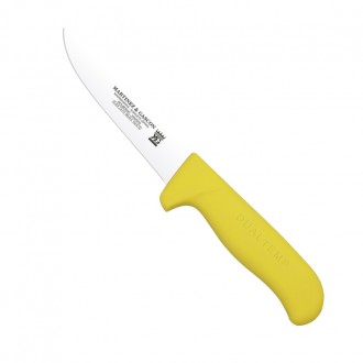 Cuchillo deshuesador ancho brillo 13cm mango pp fibra amarillo - Serie Atenas