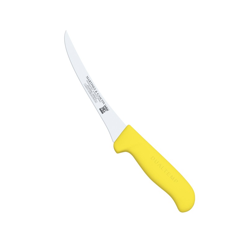 Cuchillo deshuesar vurvo 15cm mango pp fibra amarillo - Serie Atenas