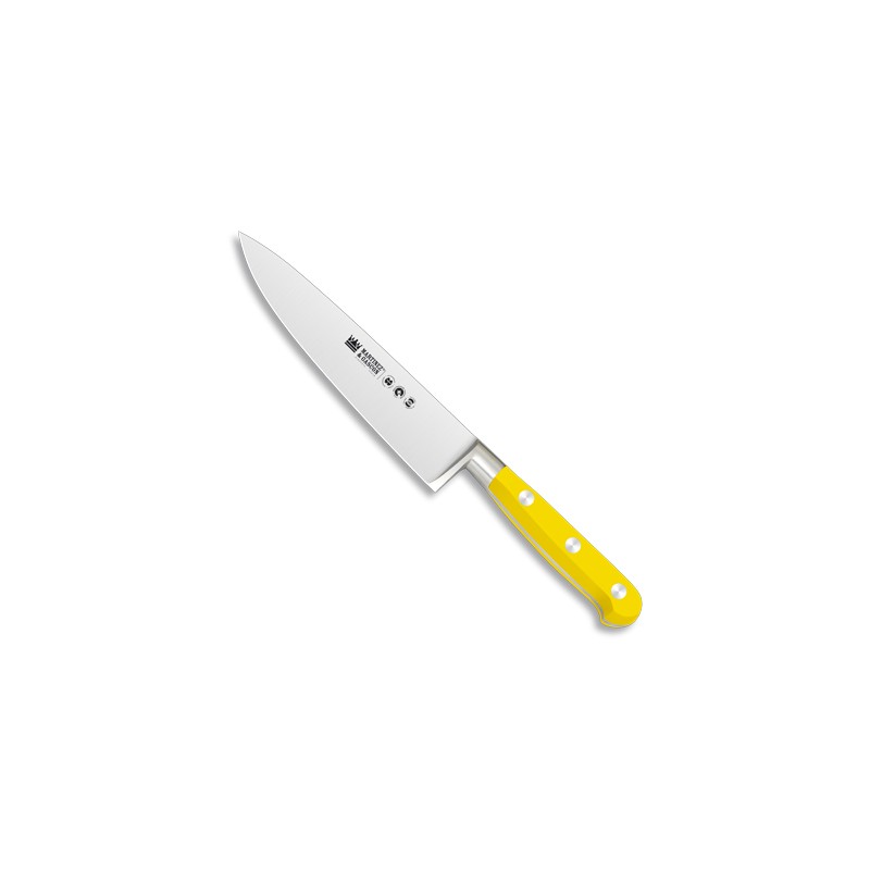 Cuchillo cocinero forjado 15cm mango pom amarillo - Serie Versalles