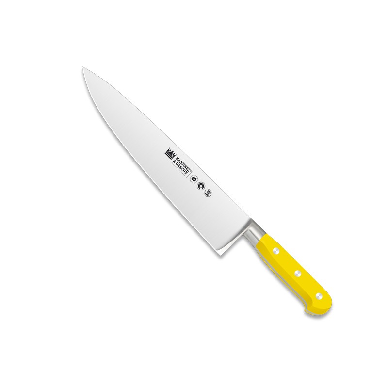 Cuchillo cocinero forjado 25cm mango pom amarillo - Serie Versalles