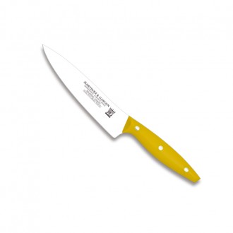 Cuchillo chuletero 12cm mango pom amarillo - Serie Monaco