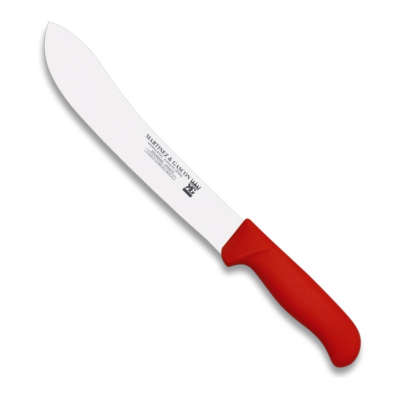Cuchillo carnicero - torreon 31cm mango pp fibra rojo - Serie Atenas