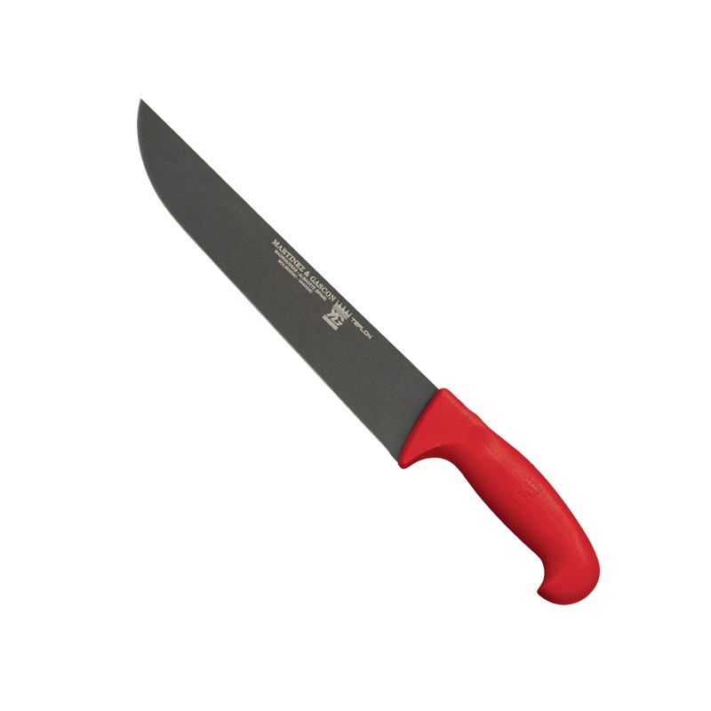 Cuchillo carnicero 31cm mango pp fibra rojo - Serie Atenas Teflon