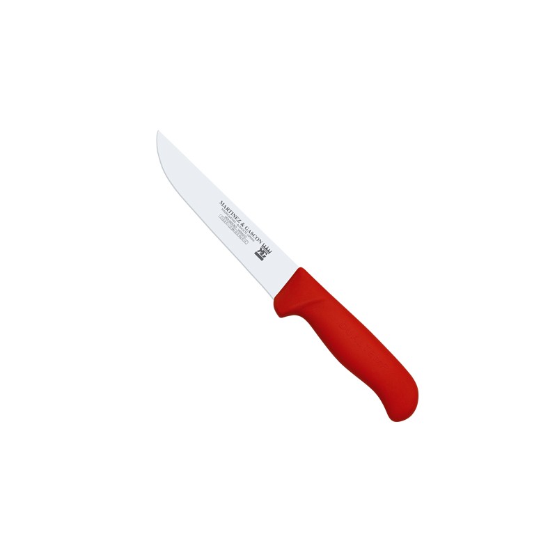 Cuchillo carnicero 15cm mango pp fibra rojo - Serie Atenas