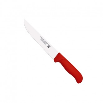 Cuchillo carnicero 22,5cm mango pp fibra rojo - Serie Atenas