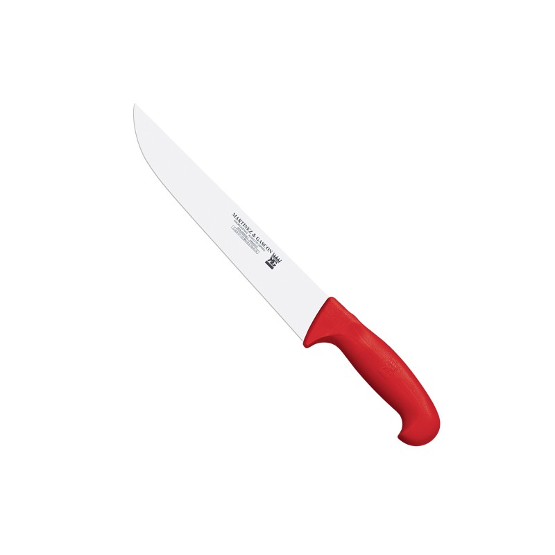 Cuchillo carnicero 31cm mango pp fibra rojo - Serie Atenas