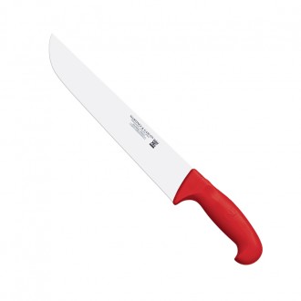 Cuchillo carnicero 36cm mango pp fibra rojo - Serie Atenas