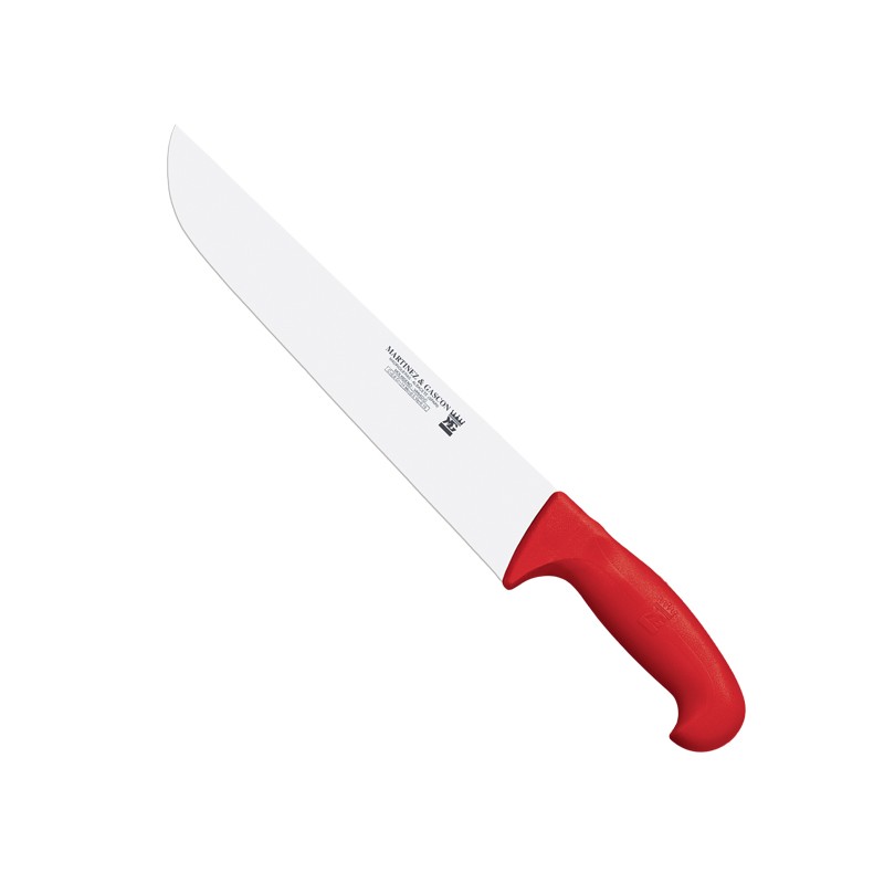 Cuchillo carnicero 36cm mango pp fibra rojo - Serie Atenas