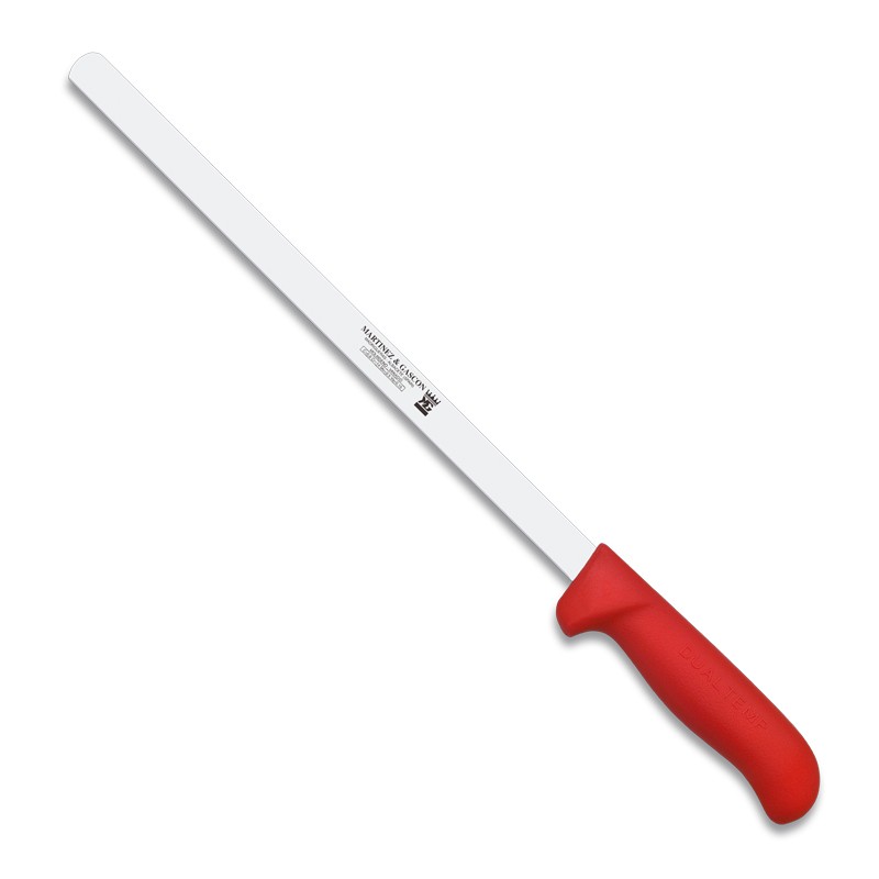 Cuchillo jamonero flexible 28,5cm mango pp fibra rojo - Serie Atenas