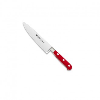 Cuchillo cocinero forjado 15cm mango pom rojo - Serie Versalles