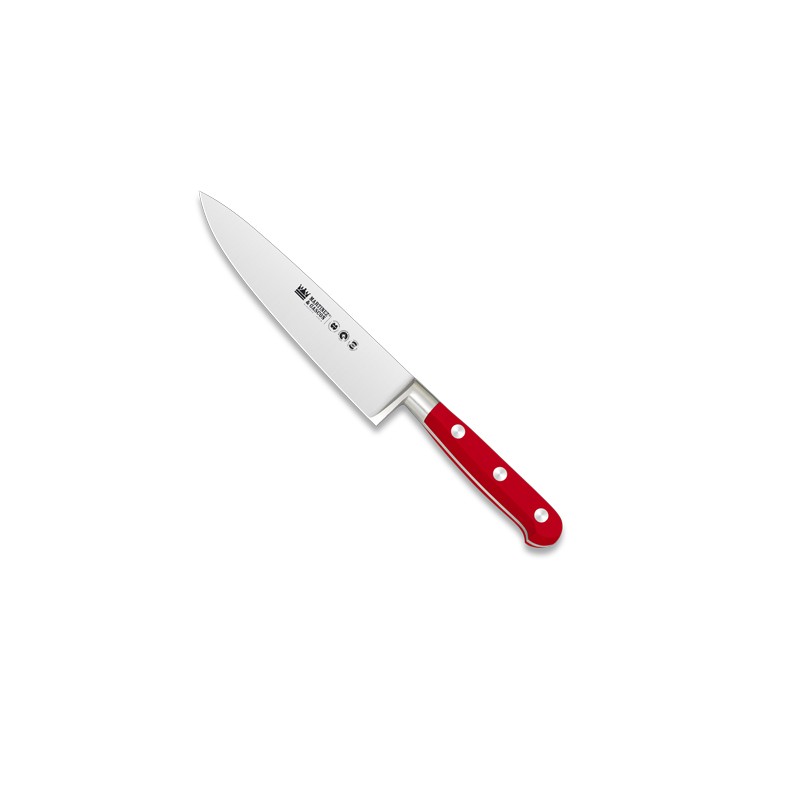 Cuchillo cocinero forjado 15cm mango pom rojo - Serie Versalles