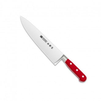 Cuchillo cocinero forjado 22,5cm mango pom rojo - Serie Versalles