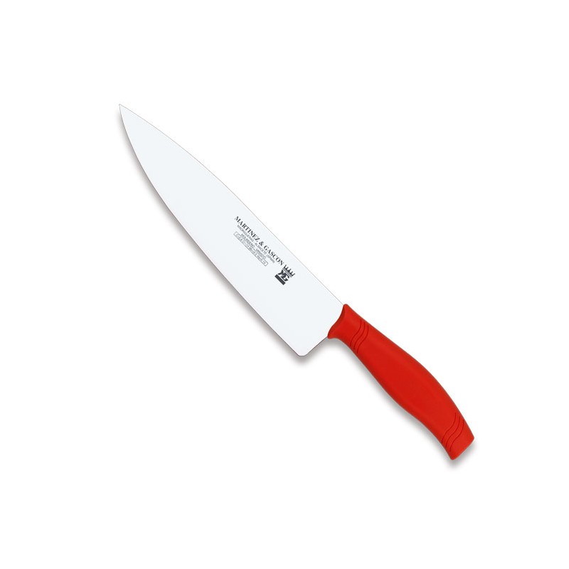 Cuchillo cocinero 22,5cm mango pp rojo - Serie Alhambra
