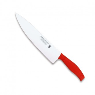 Cuchillo cocinero 25,5cm mango pp rojo - Serie Alhambra