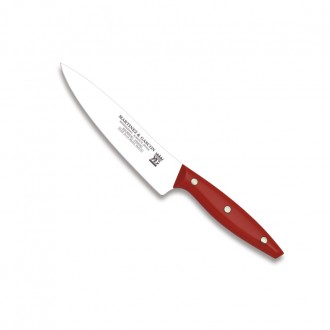 Cuchillo cocinero 16cm mango pom rojo - Serie Monaco